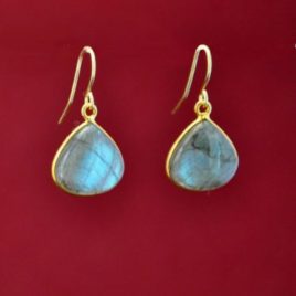 Boucles d’oreilles Labradorite goutte