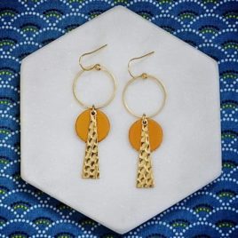 bouces d'oreilles graphiques Louxor chic originales soleil égypte